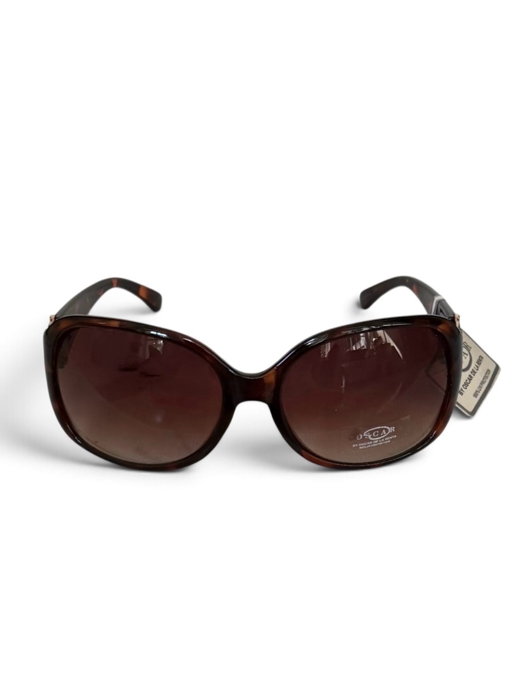 Oscar de la Renta Oversized Tortoiseshell Sunglasses Brown Gradient Mod 1247 215